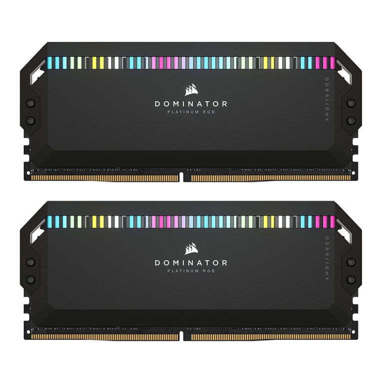 رم DDR5 کورسیر مدل DOMINATOR PLATINUM RGB 32GB (2x16GB) 6200MHZ CL36