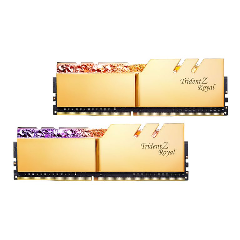 رم DDR4 جی اسکیل TRIDENT Z ROYAL GOLD 16GB (8GBx2) 3200MHZ CL16