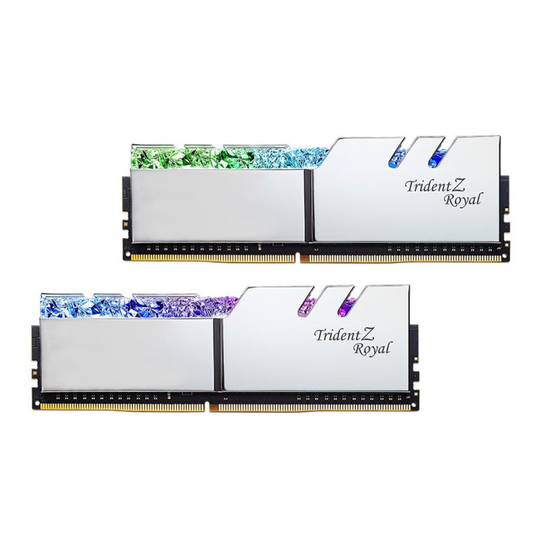 رم DDR4 جی اسکیل TRIDENT Z ROYAL SILVER 32GB (16GBx2) 3200MHZ CL16